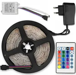 Світлодіодна стрічка RGB 3528 5м 60 світлодіодів висока ефективність IP65