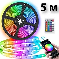 Світлодіодна стрічка RGB 5050 5м 60 світлодіодів висока яскравість гнучка