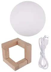 Лампа луна Магічна 3D Місячна Лампа 15 см світлодіодна сенсорне управління