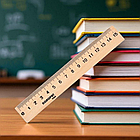 Дерев'яна лінійка 15 сантиметрів Упаковка 1 шт., фото 3