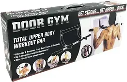 Турник Door Gym 12 для домашніх тренувань до 120 кг міцний сталевий каркас