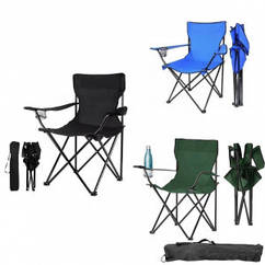 Складний туристичний стілець Павук 80*50 см до 120 кг синій чорний зелений легкий компактний