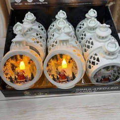 Світлодіодна свічка Різдвяні прикраси для дому 12 шт теплий білий