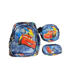 Дитячий рюкзак шкільний для хлопчиків машини NA-5 3 в 1 міцний поліестер яскравий дизайн