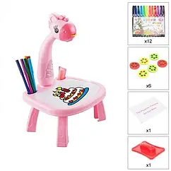 Дитячий стіл для малювання з підсвічуванням та проекцією яскраве світлодіодне підсвічування проектор