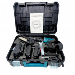 Набір акумуляторних електроінструментів 3в1 шуруповерт болгарка міні пила акумулятор 2000 мАг