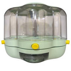 Верткий диспенсер для круп з дозатором ромашка великий 8 секцій зручний дозатор