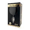 Анальна рельєфна пробка Alive Anal Pleasure із чорним хвостом, L, фото 3