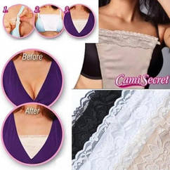 Камі Сікрет рішення для відкритих топів і суконь універсальний дизайн підтримка грудей