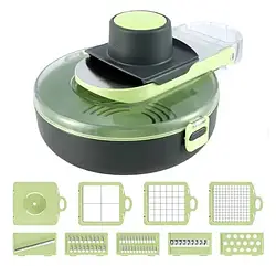 Овочерізка Овочерізка 9 в 1 універсальна з 9 насадками і безпечним механізмом