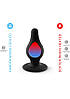 Анальна пробка термореактивна Silexd Plug Model 2 конічної форми, чорна, S, фото 3