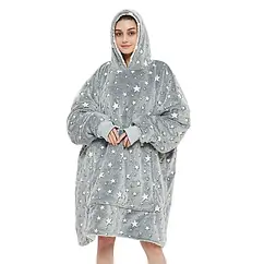 Сяючий худі Зірки Мрії з капюшоном і кишенями один розмір бавовна