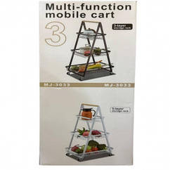 Передвижна кошик для фруктів і овочів MJ 3033 легкість переміщення стильний дизайн