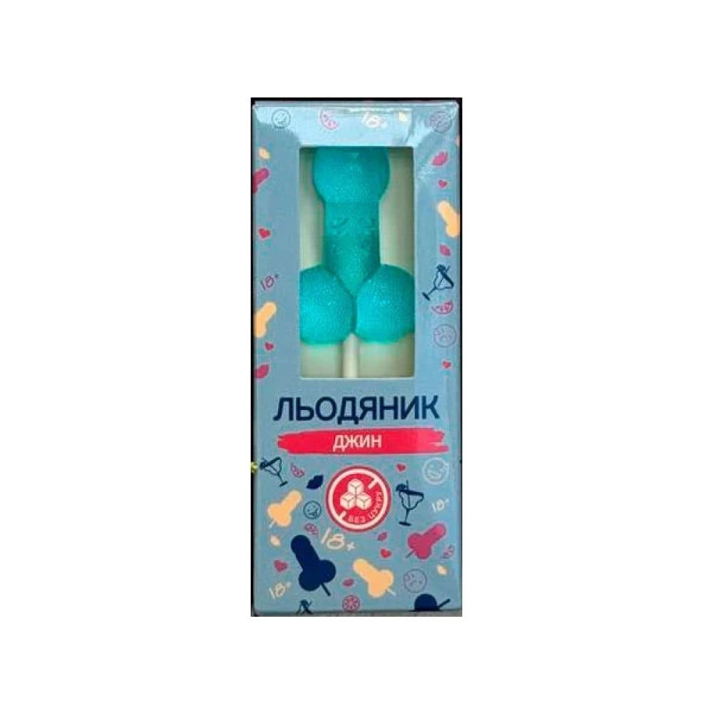 Льодяник на паличці у формі пеніса VidDushi HOT зі смаком Джин (без цукру), 17 гр, фото 1