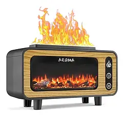 Світлодіодний USB зволожувач аромадифузор Вінтажний камін 5 Вт 200 мл