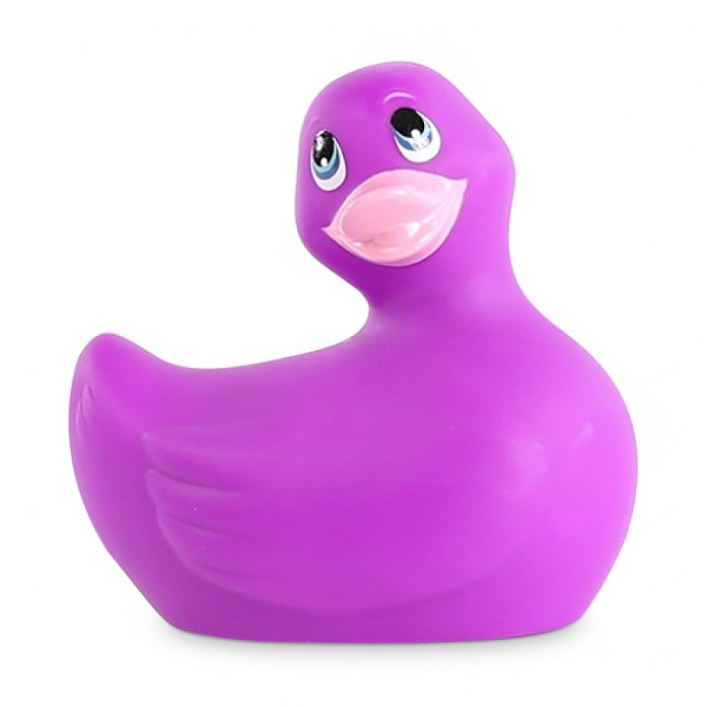 Качечка вібратор для стимуляції клітора Big Teaze Toys Rub My Duckie фіолетовий, фото 1