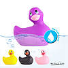 Качечка вібратор для стимуляції клітора Big Teaze Toys Rub My Duckie фіолетовий, фото 4