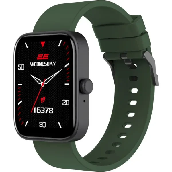 Смарт-годинник 2E Alpha SQ Music Edition 46mm Black Green (2E-CWW40BKGN), фото 1