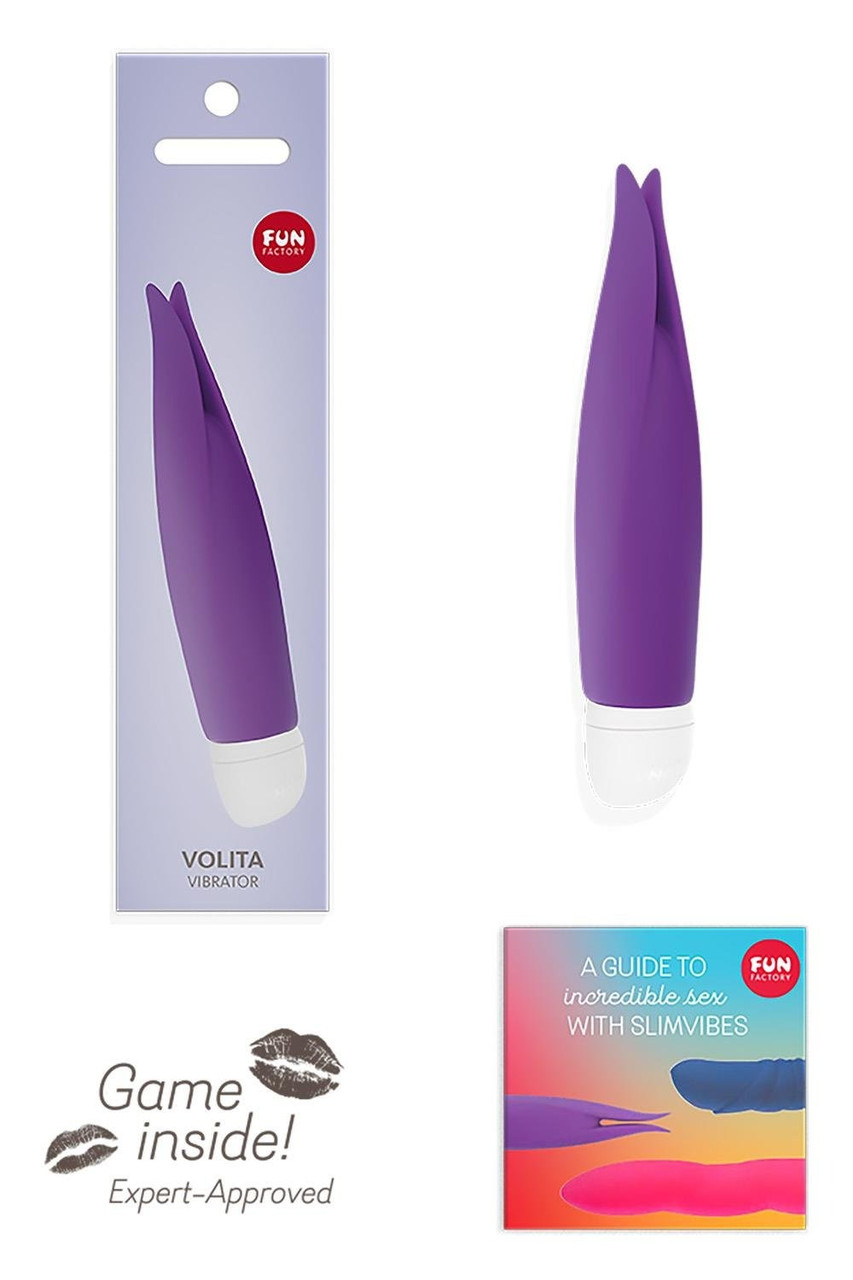 Вібратор для клітора Fun Factory Volita силіконовий, фіолетовий, фото 1