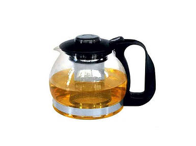 Чайник-заварник 1,2 л скляний пластик FY1602 ТМ RED CHERRY