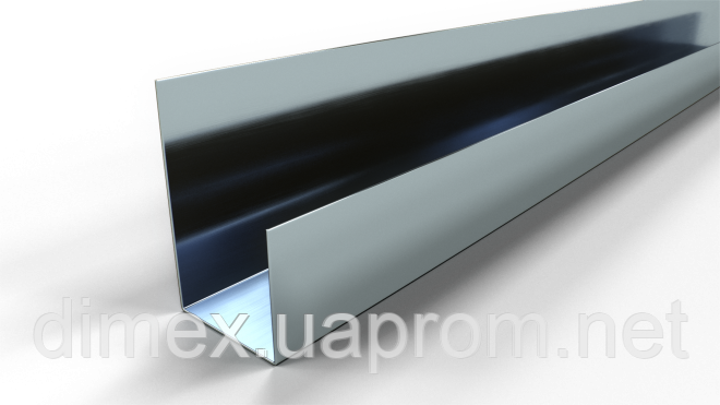 Уголок 50х40х10 0,9мм усиленный, оцинкованный (швеллер, полу-зет ...