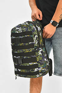 Рюкзак чоловічий спортивний зеленого кольору з принтом 204660P