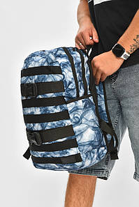 Рюкзак чоловічий спортивний синього кольору з принтом 204661P