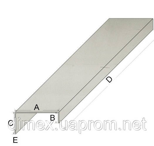 Купить Уголок 50х40х10 0,9мм усиленный, оцинкованный (швеллер, полу-зет ...