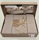 Двоспальний Євро комплект La Maison Mariella Stone Варена Бавовна, фото 2