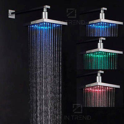 Насадка-Лейка для Верхнього душу з підсвіткою, 150 мм Led Shower head 207730