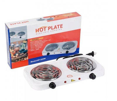 Плита електрична двоконфоркова JX-2020B 2000 Вт (спиральна) 207708