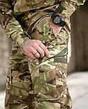 Костюм тактичний уставний Форма мультикам з липучками для шевронів та карманами ENDER ДЛ6225 ТМ, фото 7