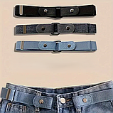 Ремінь Еластичний унісекс сірий, фото 2