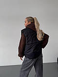 Жіноча демісезонна жилетка оверсайз, фото 5