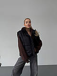 Жіноча демісезонна жилетка оверсайз, фото 3