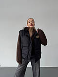 Жіноча демісезонна жилетка оверсайз, фото 6