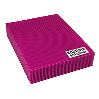 Вощина для свічок 42 см*26 см із бджолиного воску, 10 листів. Колір фуксія