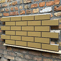 Фасадні термопанелі під клінкерну цеглу (Golden Ochre/Coffee) | Гнучкий клінкер (ціна за 1 панель)