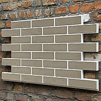 Фасадні термопанелі під клінкерну цеглу (Cappuccino/White) | Гнучкий клінкер (ціна за 1 панель)
