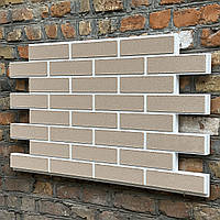 Фасадні термопанелі під клінкерну цеглу (Dusty Rose/White) | Гнучкий клінкер (ціна за 1 панель)