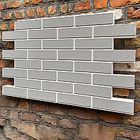 Фасадні термопанелі під клінкерну цеглу (Repose Gray/White) | Гнучкий клінкер (ціна за 1 панель)