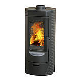 Піч твердопаливна Plamen Tara, 6 кВт, чавунна, дров'яна, фото 2