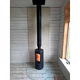 Піч твердопаливна Plamen Tara, 6 кВт, чавунна, дров'яна, фото 3