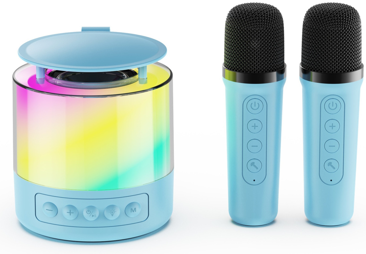 K19 Караоке + Bluetooth Колонка + 2 Бездротові Мікрофони, фото 1