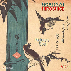 Настінний календар 2026 рік. Hokusai/Hiroshige - Nature's Spell