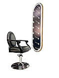 Перукарський набір меблів Mozart Black 2в1 (крісло перукаря + мийка), фото 4