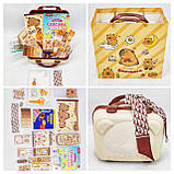 Подарунковий набір канцелярії для дітей Дитячий розвивальний канцелярський набір у 3D валізі Валіза 55в1, фото 6