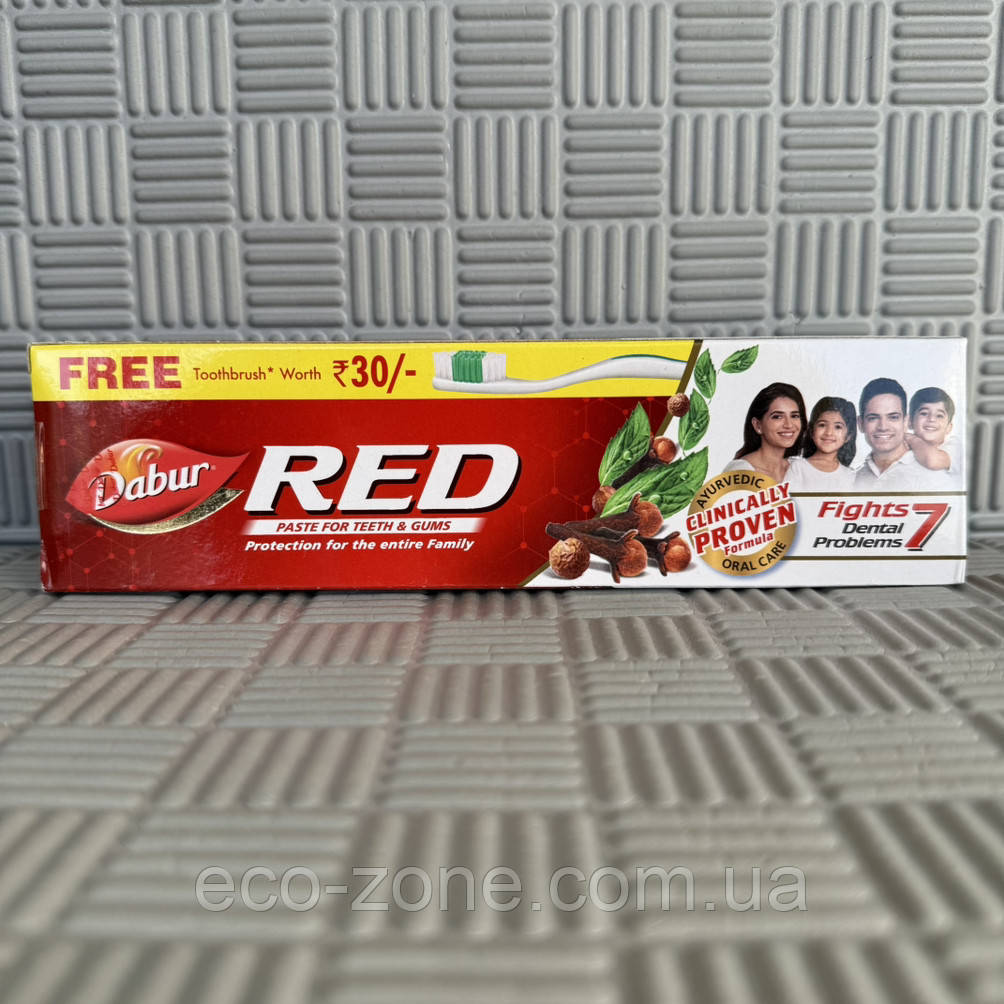 Зубна паста Дабур Ред, 200г/ Dabur Red. Термін до 03/2026, фото 1