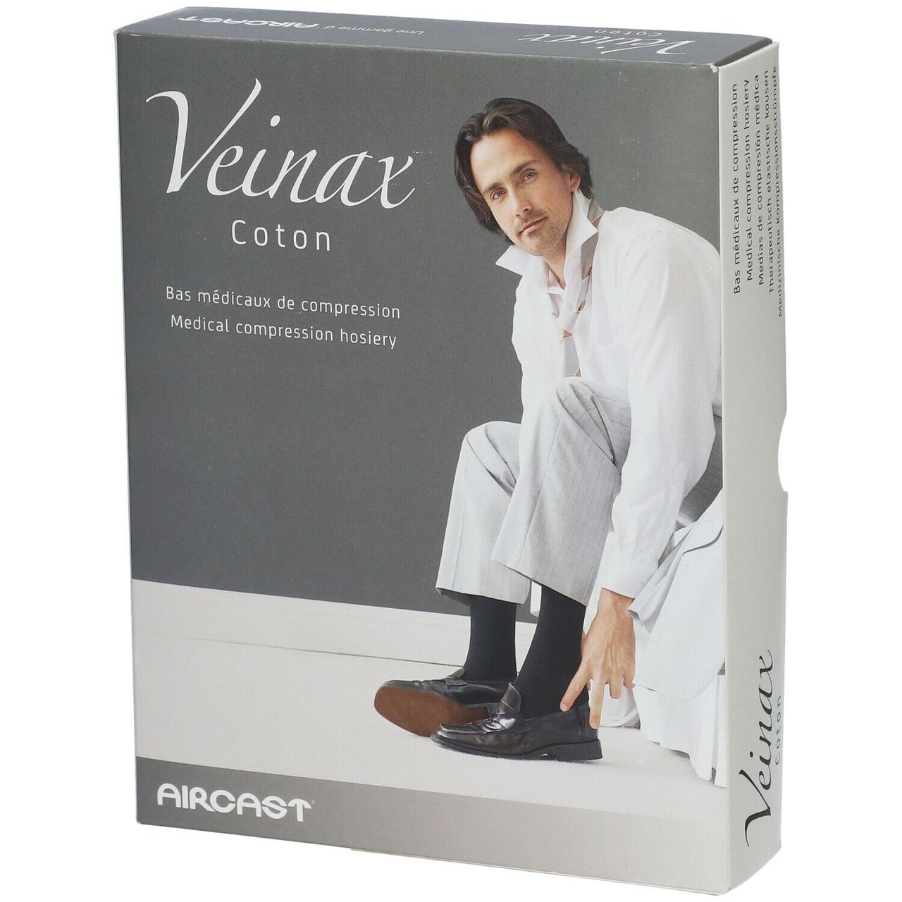 Панчохи компресійні медичні чоловічі 2 клас довгі Veinax Cotton Бавовна, фото 1