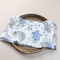 Бавовняна пелюшка "Коали на місяці" велика ситцева 90х110см, 1 шт